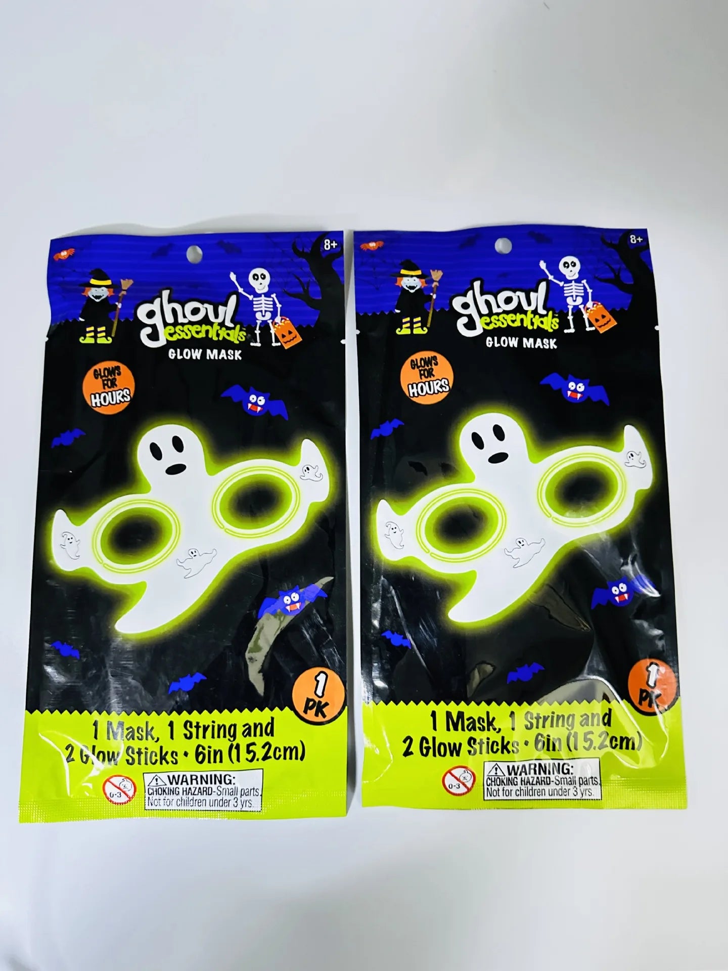 Halloween & Day of the Dead Glow Mask Bat Eye Mask Costume Black Bat Mask Dress Up Adult Children Halloween Glow Party Eye Mask