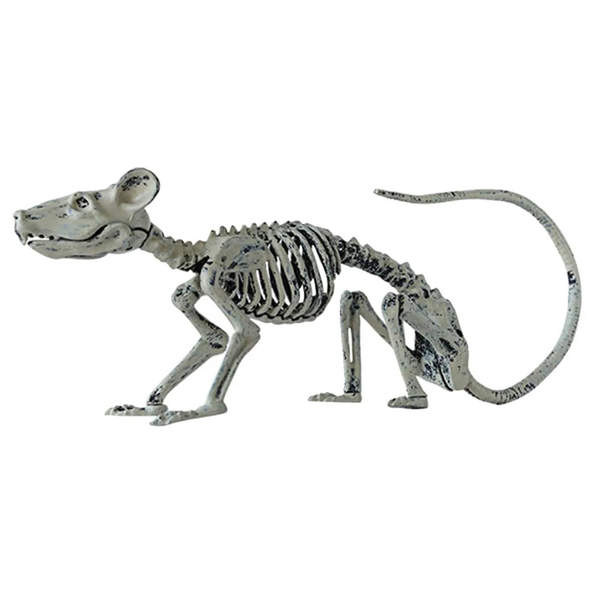 Decoração de festa de Halloween com animais realistas, Halloween e Dia dos Mortos, modelo de esqueleto de animal de plástico, rato artificial, aranha, escorpião