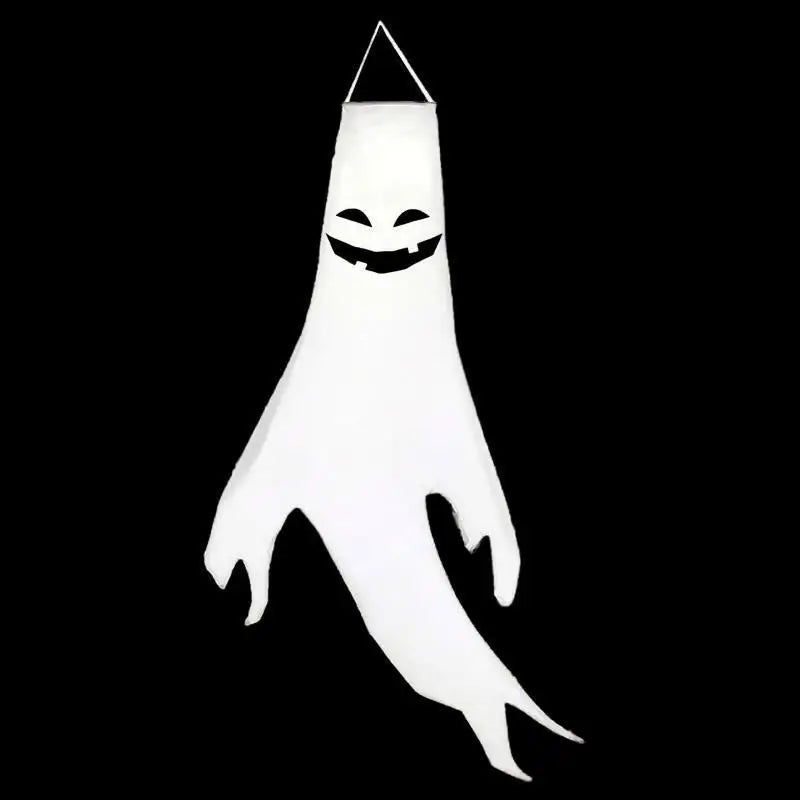 Halloween & Day of the Dead 130cm Halloween Decoration Horror Ghost Decoration with Light Emitting Diode Light Halloween Windsock Flag Hanging Ghost Outdoor Party Supplies