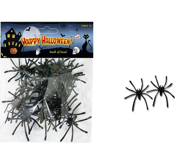 Halloween Insect Simulator Supplies 30 Joke Toys PP Spider Plastic Black Long Legs Halloween Reality Spider