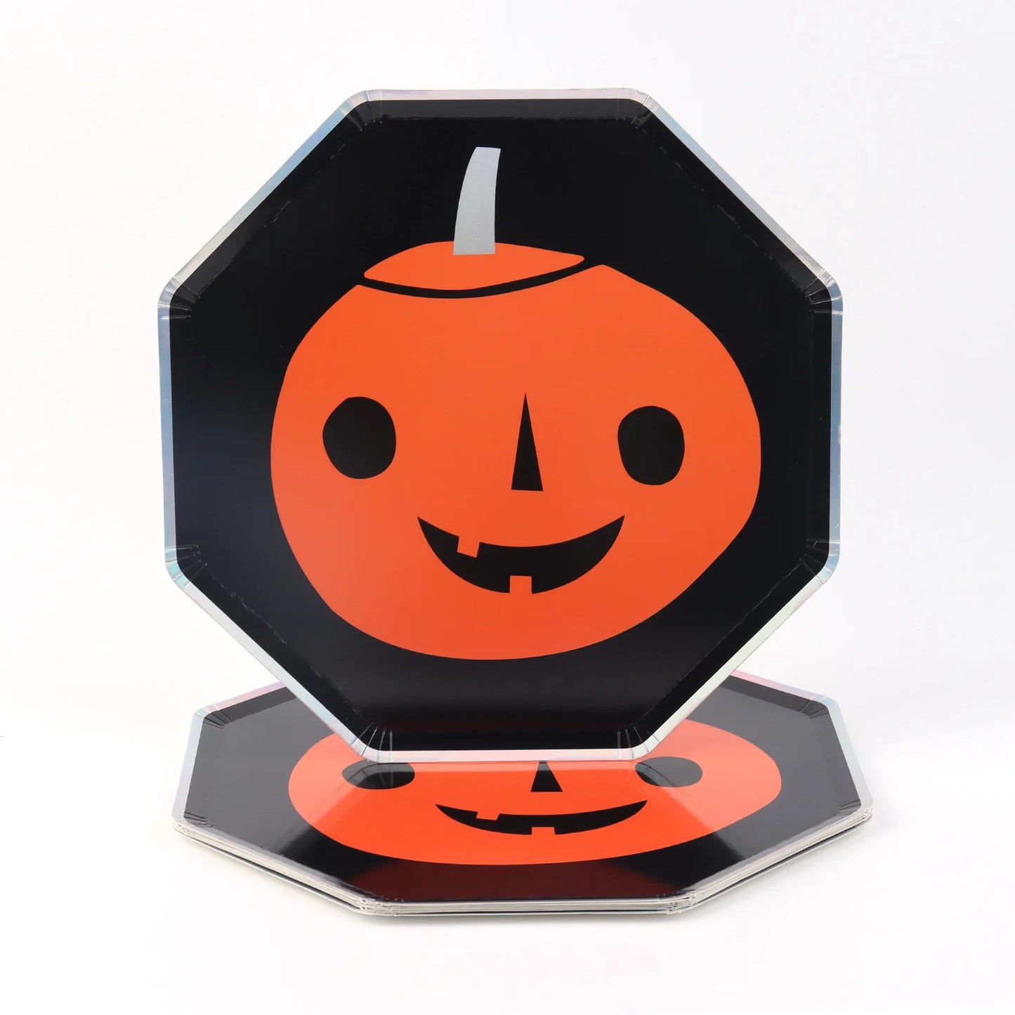 Halloween & Dead Days 9 'Halloween BOO Pumpkin Ghosts Witch Partyware Set Halloween Disposable Paper Plate for Kids & Adults Serve 24