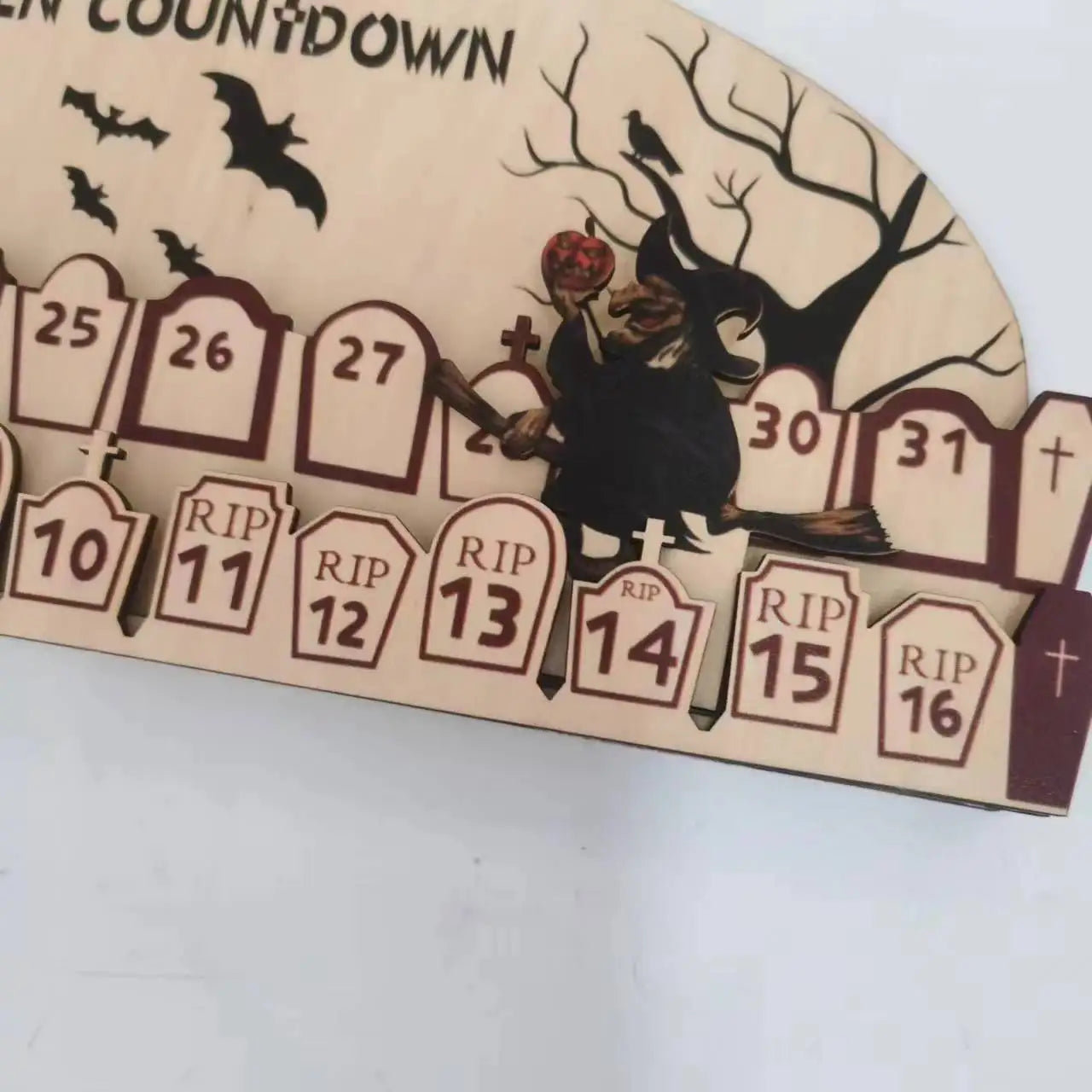Halloween & Death Day Home Decoration Ghost Countdown Calendar Halloween Countdown Decoration Table Decoration Ghost Witch Decoration New Products