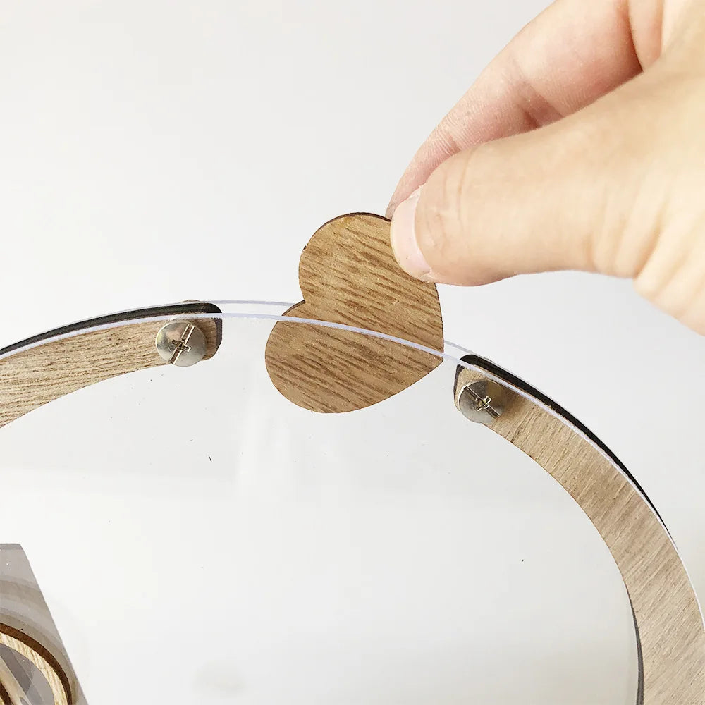 1 Wedding Party, Carving Crafts Wooden Wedding Guestbook Set Folk Crafts Drop Top Guestbook Alternative Wedding Decoration