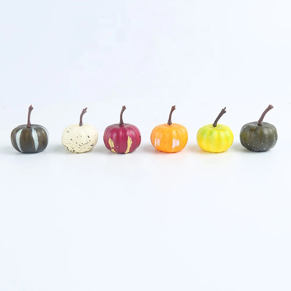 Easter and Thanksgiving 3 Faux Mini Fake Pumpkin Pumpkin Maple Leaf Pine Fruit Acorn Fall Harvest Thanksgiving Party Decoration