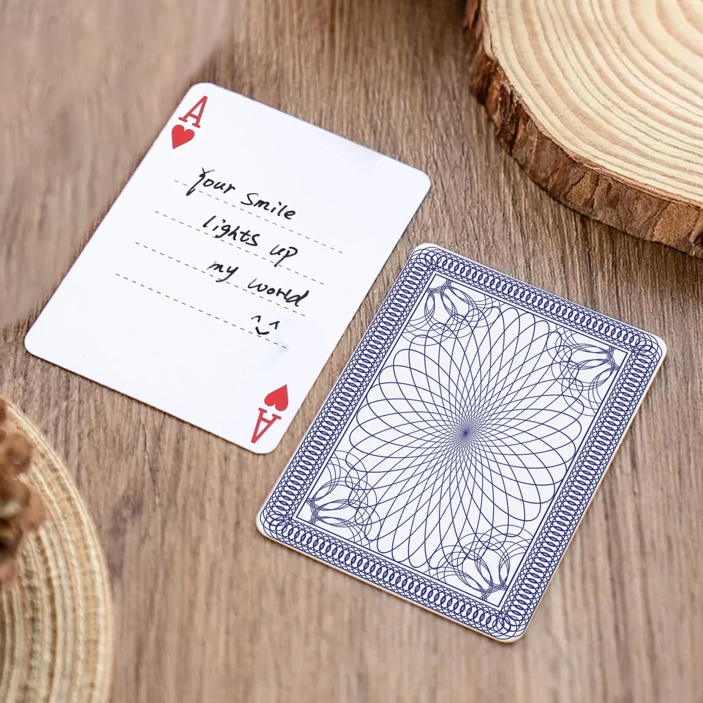 1 Wedding party, custom solitaire wedding preferences bridal gifts simple reception guestbook personalized blank playing cards