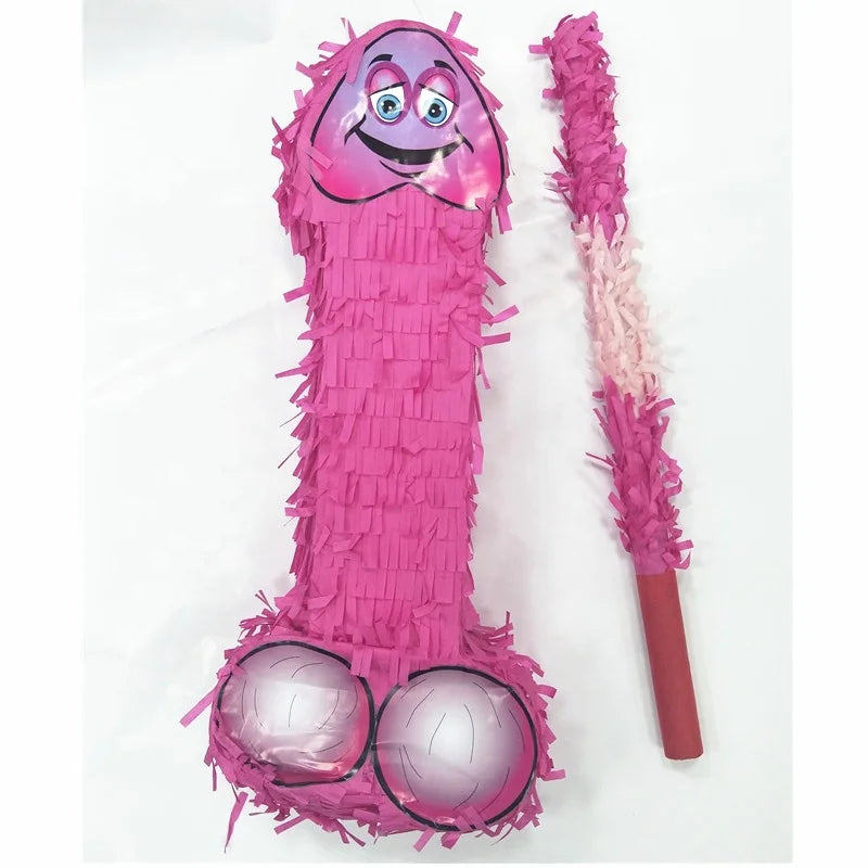 Bachelorette party 1 hen party adult hen night pinata pecker pinata stick set bachlorette party supplies