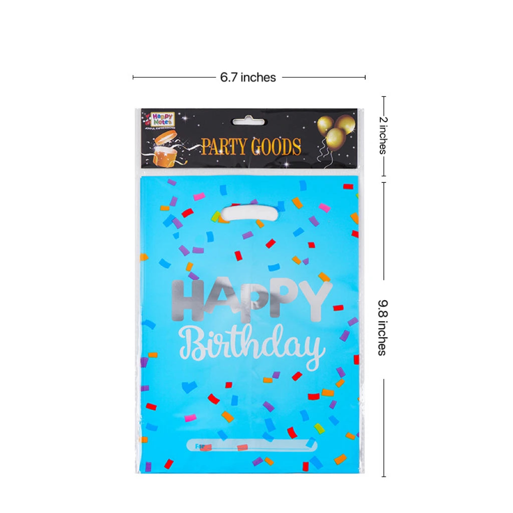 Birthday Party 2 Wholesale Children's Birthday Party Pamper Bag Colored Plastic Booty Bag Candy Handle Gift Bag