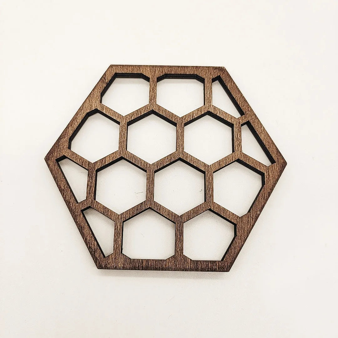 Wooden Crafts New Bee Decorative Board Wood Creative Beehive Coaster Pendant Multi-Purpose Crafts Custom Wood Decoration