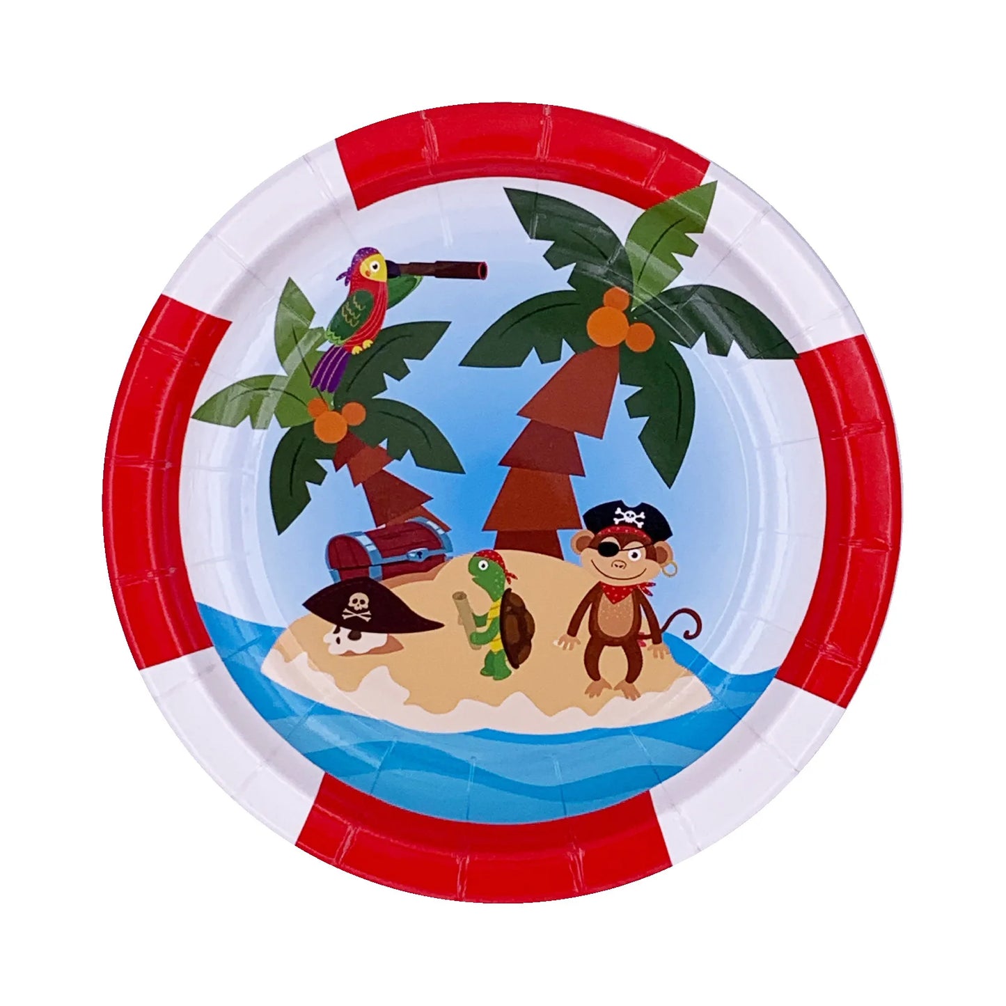 Birthday Party 2 New Arrive Zoo Pirate Themed Birthday Party Supplies Baby's Birthday Decorations Pirate Kids' Birthday Party Tableware