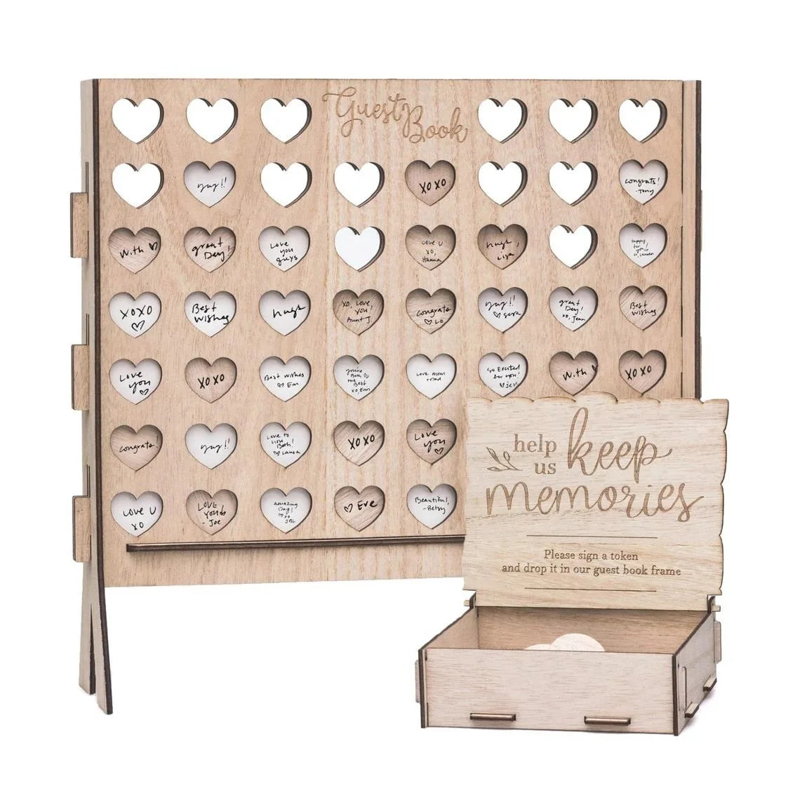 1 wedding party, creative wooden signage party wedding decoration memory sign wedding gift creative wooden wedding heart guestbook