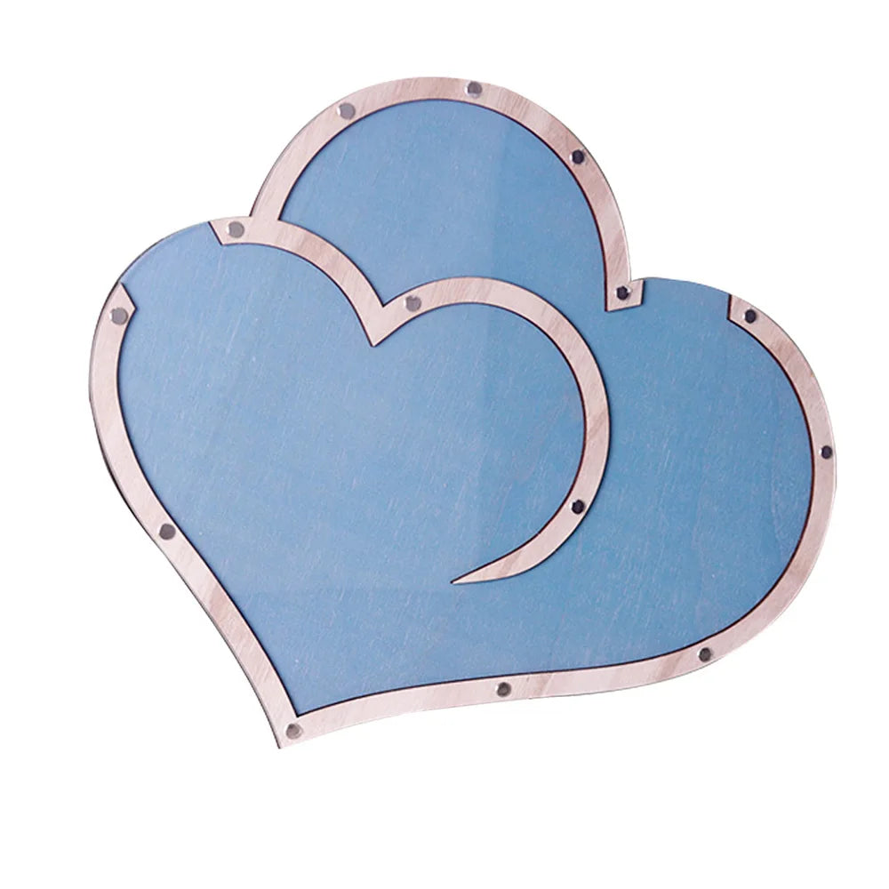 Wooden Crafts, Rustic Sweet Heart Drop Box Wedding Drop Box 3D Guest Book Wooden Box Double Heart Wedding Guest Book