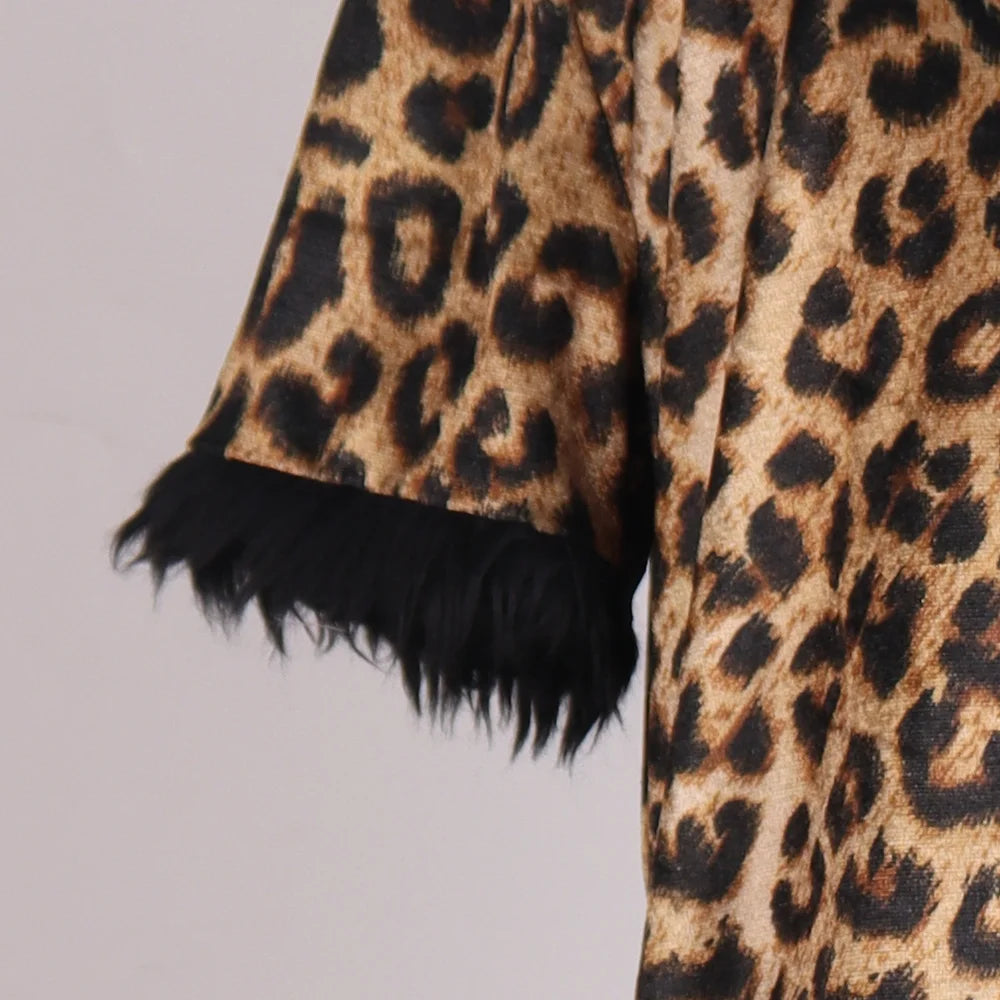 Fantasia de festa de Halloween e Dia dos Mortos, saia de cosplay de leopardo, fantasia infantil, traje personalizado, traje de show de leopardo, cauda