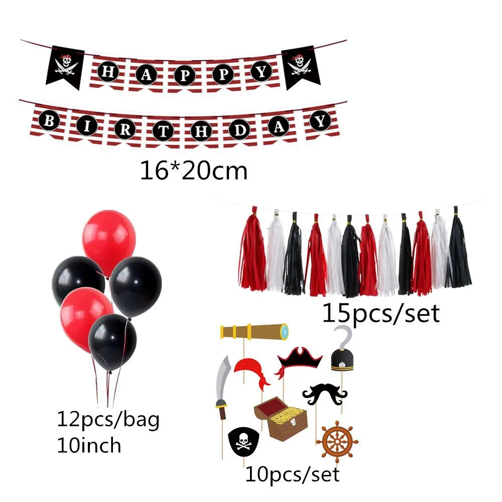 Birthday Party 2 Pirate Birthday Party Ornaments Kids Pirate Themed Party Supplies Pirate Birthday Ornaments