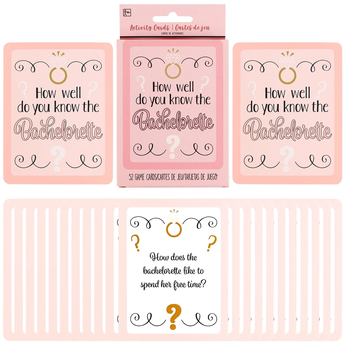 Bachelor Party 1 Guest Bridal Party Game Set Hen and Bachelor Party Pajamas Party Supplies Truth or Adventure Card Game Bachelor Game Card Set