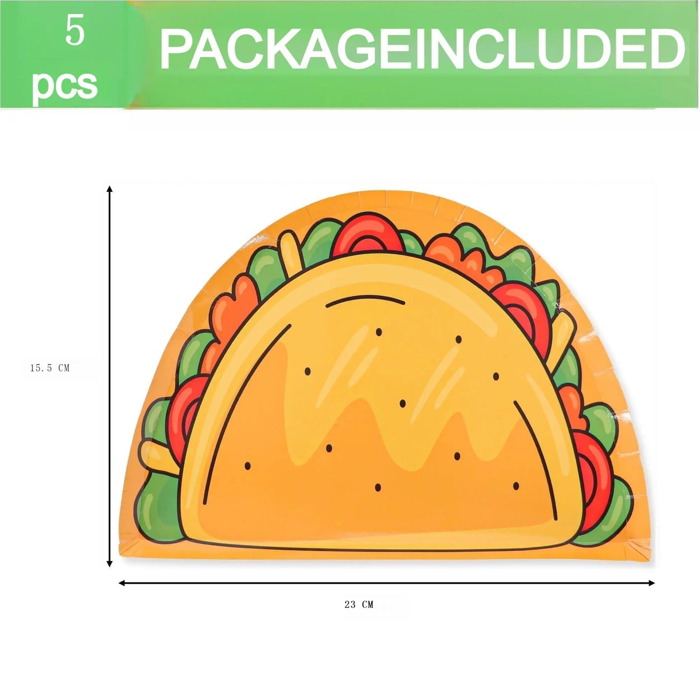 Birthday Party 5pcs Taco Paper Plate Mexican Birthday Party Board Carnival Party Decorations Mayo Carnival Party Paper Plate