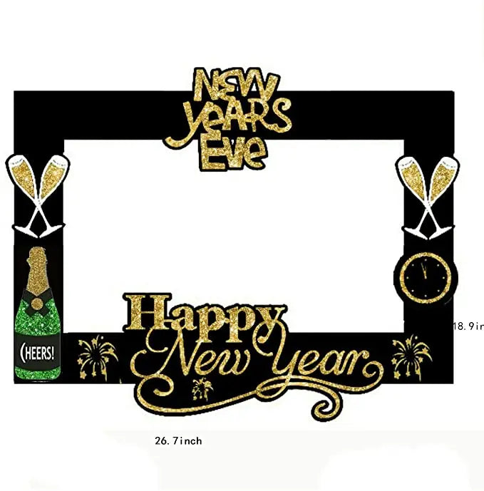 New Year's Eve, New Year's Eve Party Supplies Decoration Happy New Year, the delivery will automatically adjust the latest number of years