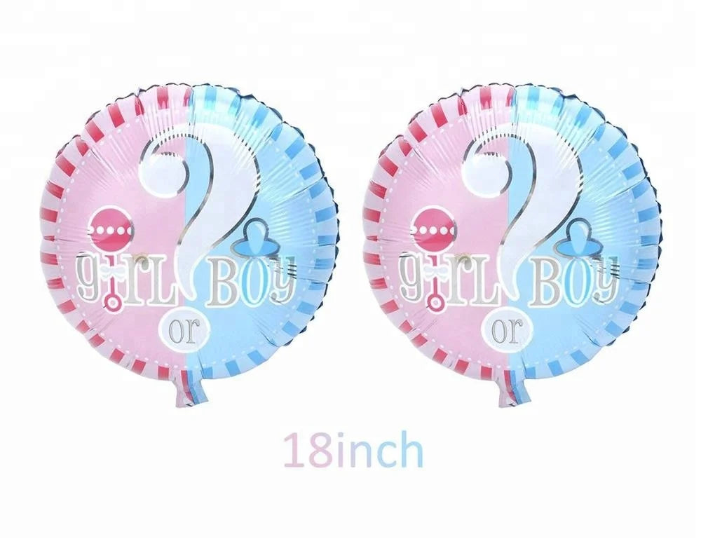 Birthday baby shower decorations boy or girl banner balloon photo props sex reveal party supplies kit