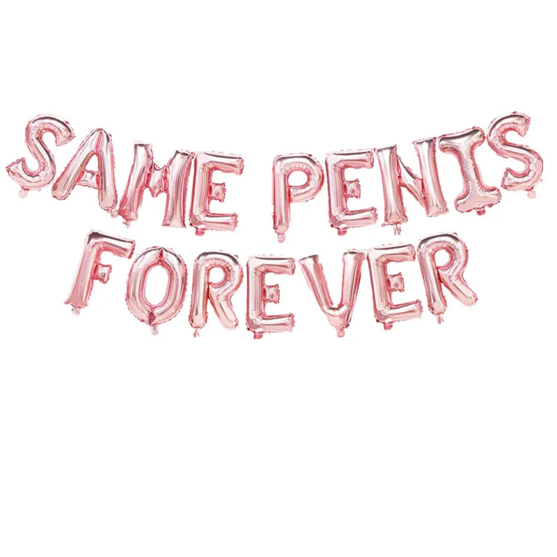 Bachelorette Party 1 Bachelorette Party Supplies Same Penis Forever Banner Decoration Bridal Shower Supplies Bridal Kit