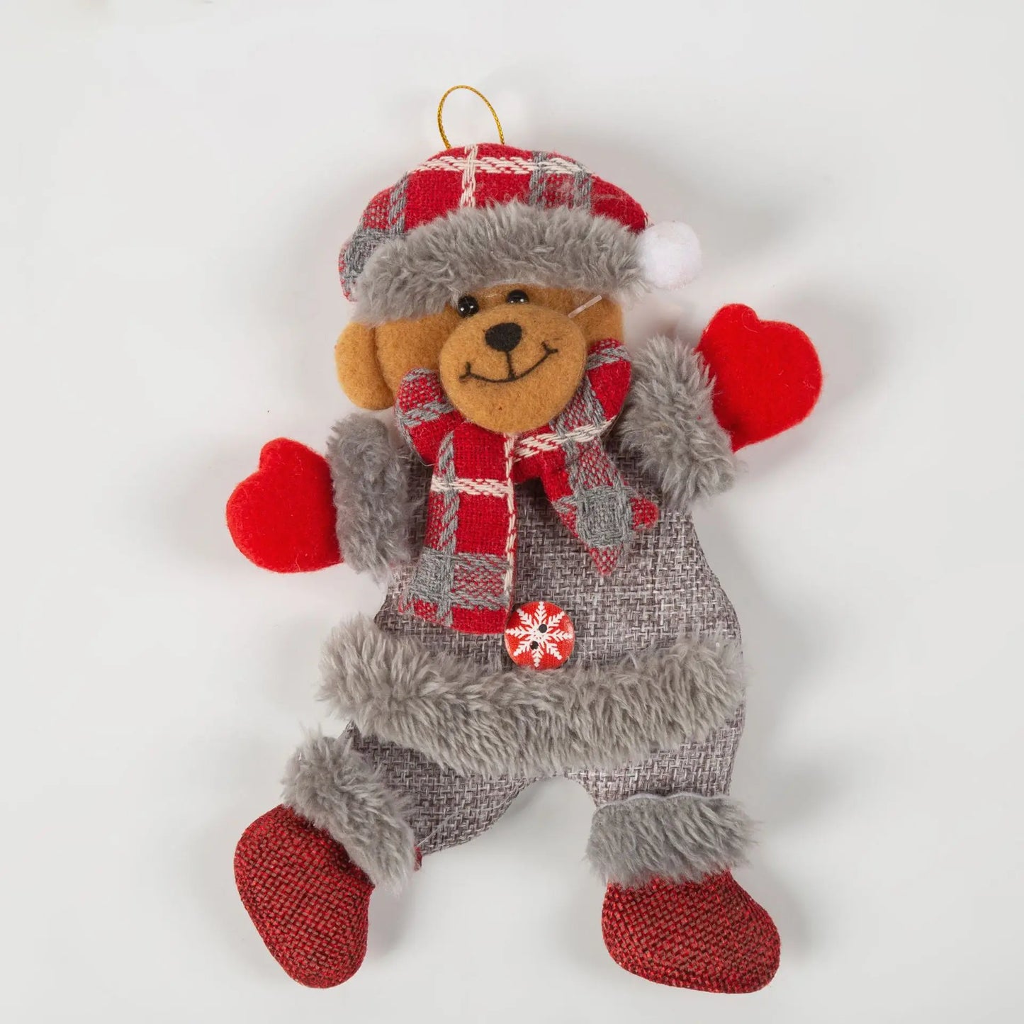 Christmas decoration eight dancing Christmas doll snowman deer bear rag doll Christmas pendant