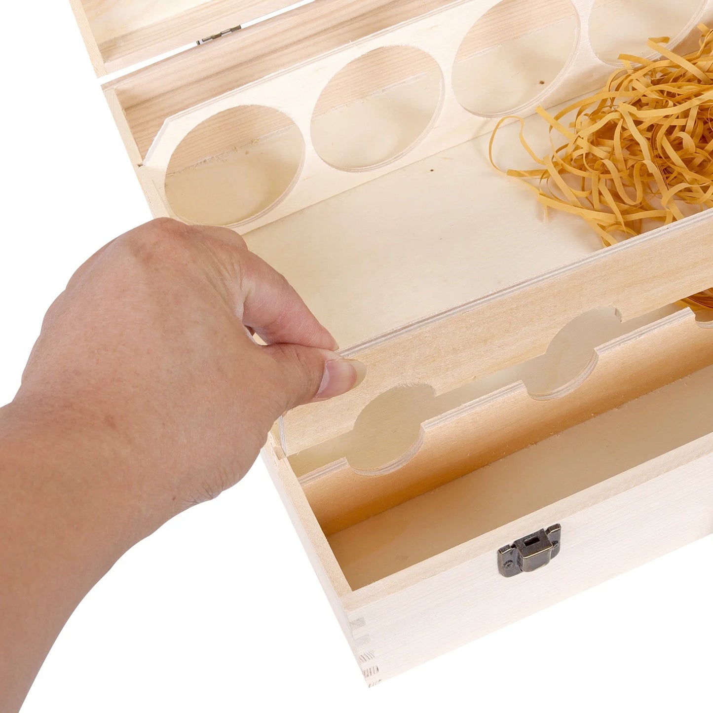 Wine Wooden Box Six Packs Wooden Box Wooden Wine Storage Champagne White Wine Packaging Box 6 Bottles