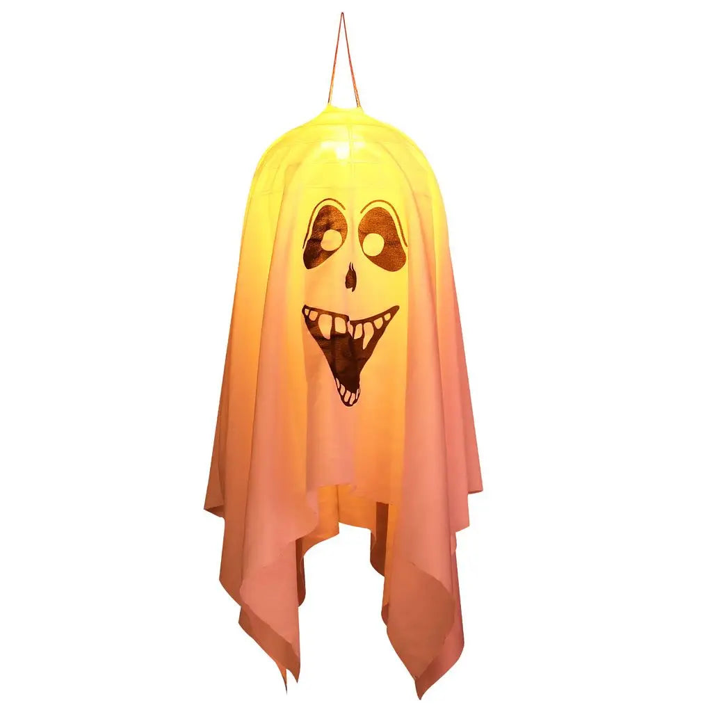 Decoração de Halloween e Dia da Morte, Luzes Penduradas para Halloween, Luzes Penduradas para Halloween, Fantasmas Voadores Brancos, 45cm, Jardins, Casas, Decoração para Festa