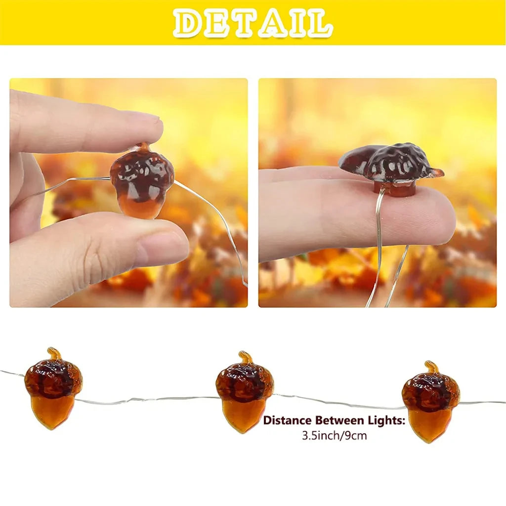 Halloween & Day of the Dead New Design Halloween Decoration Pumpkin Fairy Lamp 2m Light Emitting Diode Hanging Pumpkin Decoration Halloween Pumpkin Holiday Party Decoration