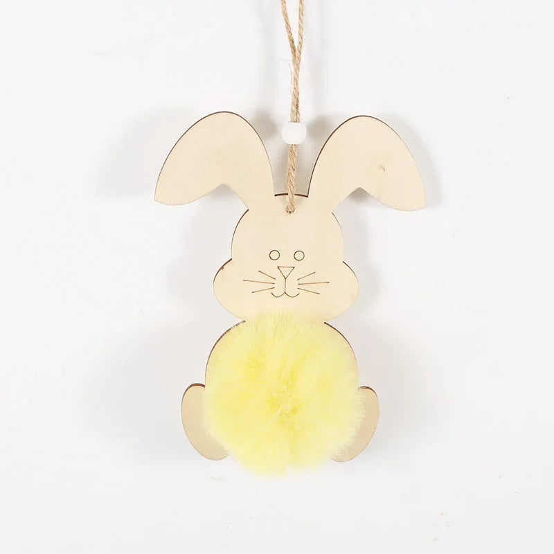 Easter and Thanksgiving 3 Decoration 2024 Easter Bunny Decoration Wooden Bunny Bunny DIY Personalized Easter Gift Spring Ornament