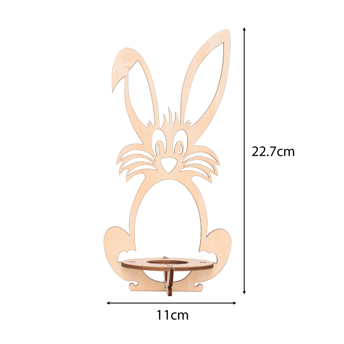 Páscoa e Ação de Graças 3 Suporte para Ovos de Coelho Suporte para Ovos de Coelho Decorado para Páscoa Presente Personalizado Cesta de Madeira de Primavera