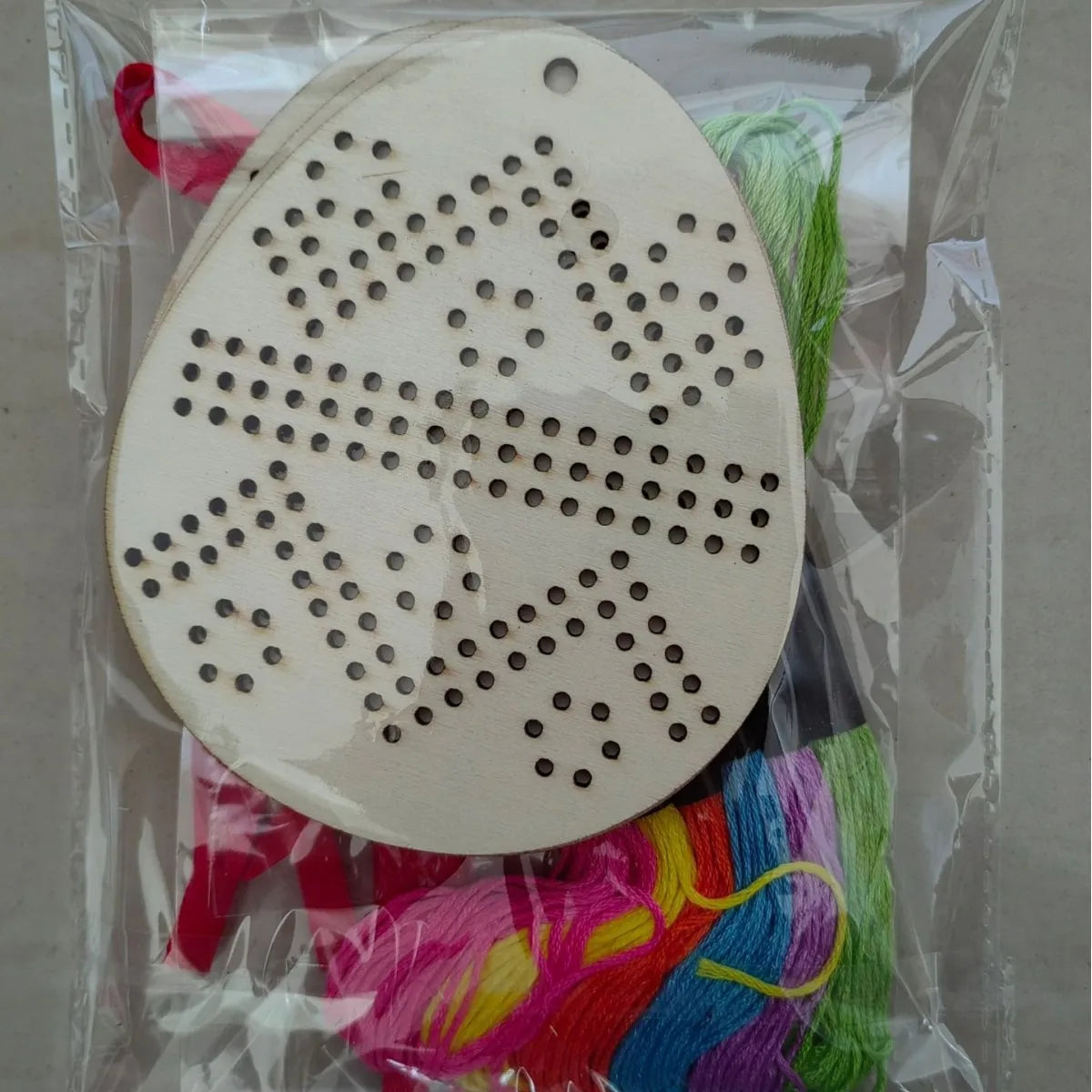 Easter and Thanksgiving 3 Beginner Embroidery Kit Bakeros Easter Wooden Ornaments Wooden Cross Stitch Kit Wooden Sewing Kit Art