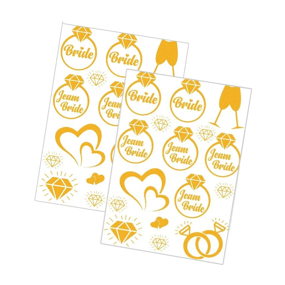 Bachelorette Party 1 Bachelorette Party Cup Tattoo Bridesmaid Gifts Bridal Team Bridal Tattoo Cup Pink and Gold Cup Wedding and Bridal Shower