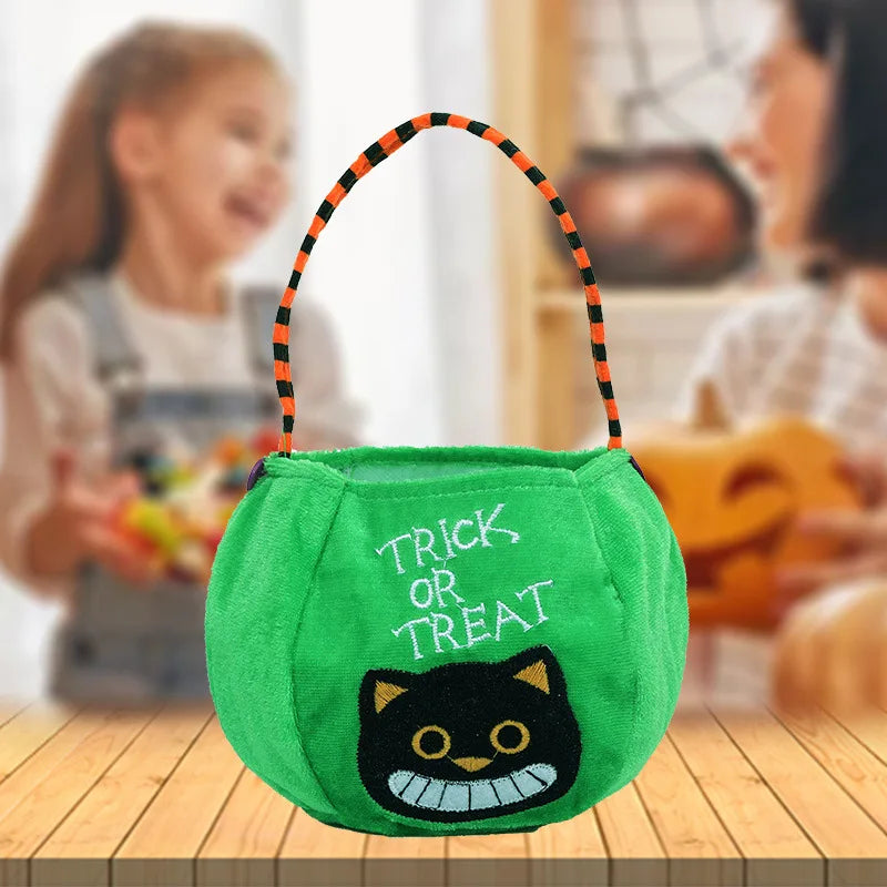Halloween & Death Day Trick or Treat Boy Girl Candy Basket Pumpkin Spider Vampire Multicolor Candy Bucket Kids Candy Bag