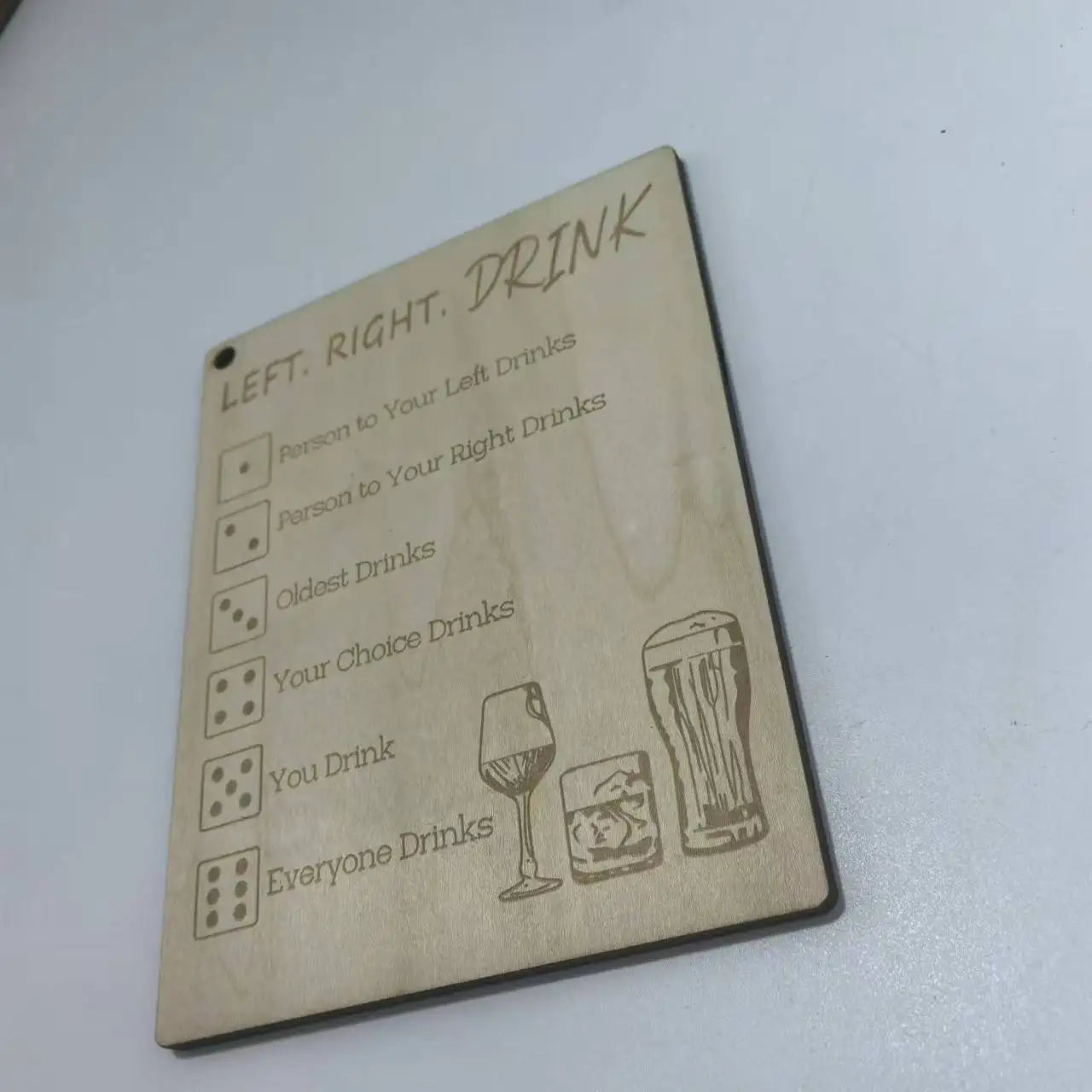 Drinking game party drinking bar dice game gift creative decision dice wooden cube customization left and right drinking game