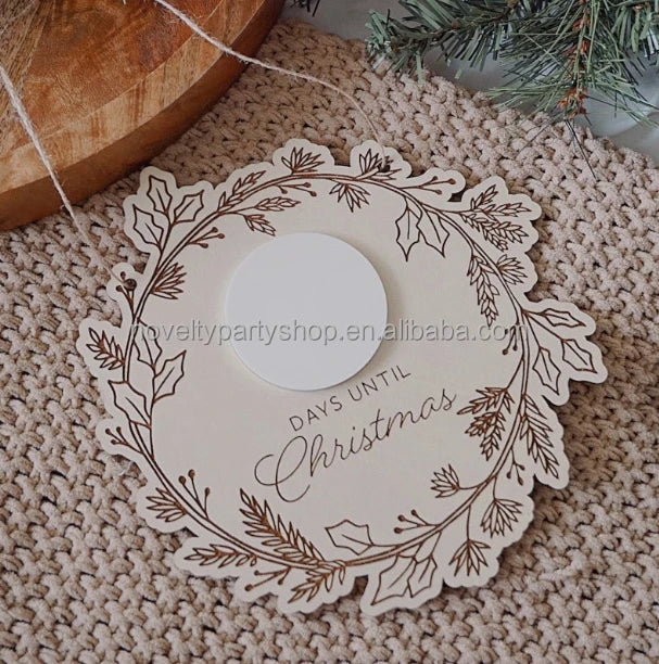 Faltam poucos dias para o Natal, até o Papai Noel visitar a placa de contagem regressiva para o Natal 