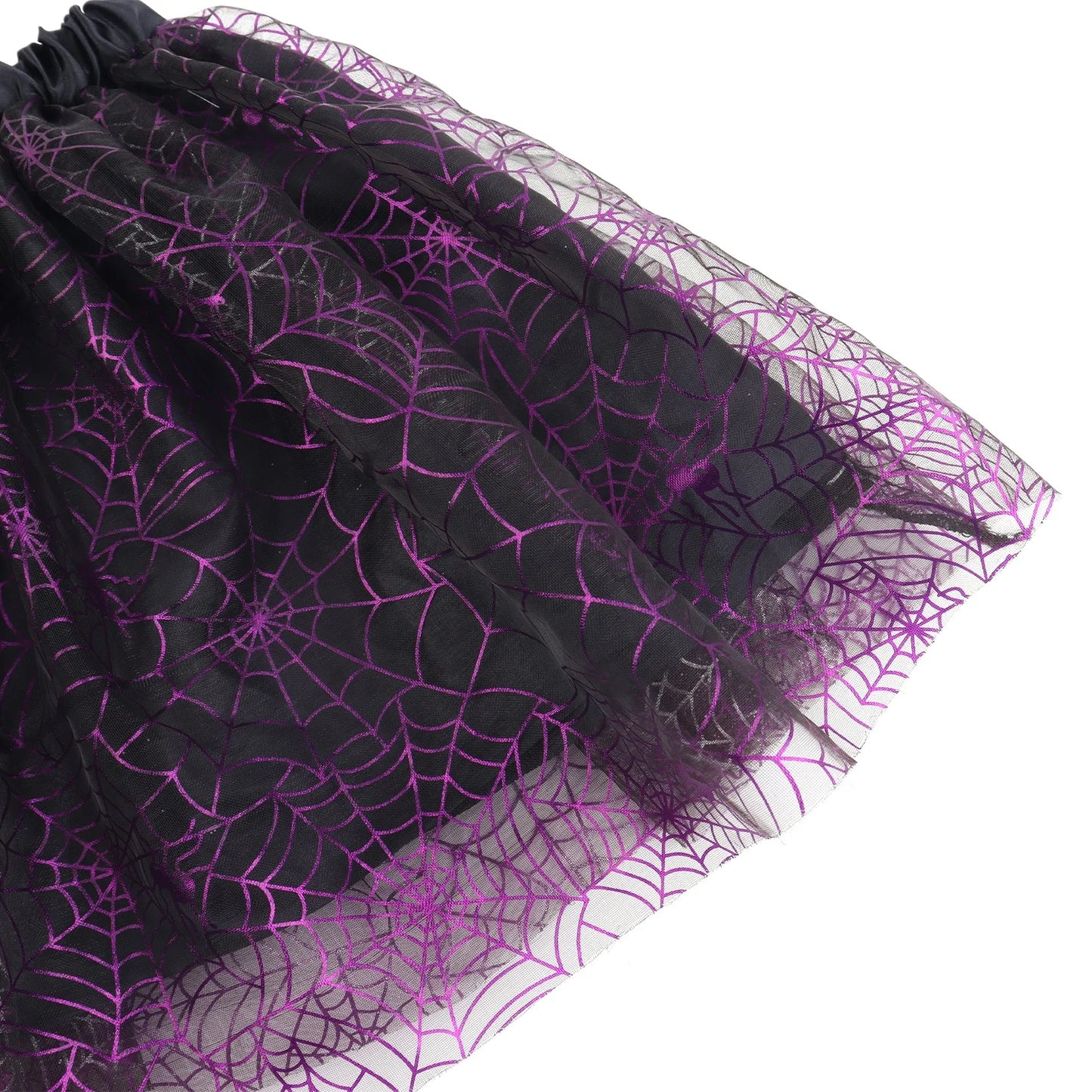 Halloween & Day of the Dead Wholesale Autumn Multicolor Children's Short Skirt Pleated Skirt Spider Web Skirt Halloween Costume Prop Skirt