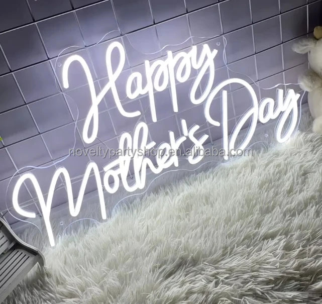 Mother's Day Decorations Personalized Gifts for Mom Happy Mother's Day Neon Signs