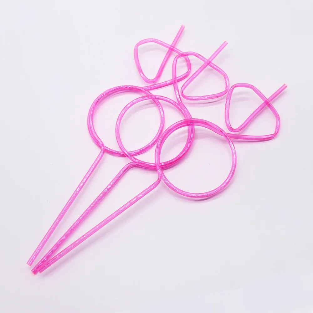 Bachelorette Party 1 Custom Design 6 Pieces Bridal Hot Pink Plastic Straws with Diamond Rings Bachelorette Party Supplies for Hen Party Drinks