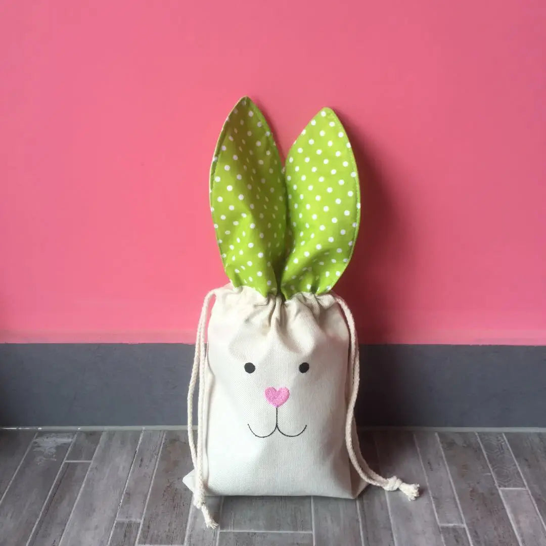 Easter and Thanksgiving 3 DIY Pull-Up Fine Linen Easter Ear Free Party Deals Gift Bags Kids Egg Hunt Stuffed Baskets