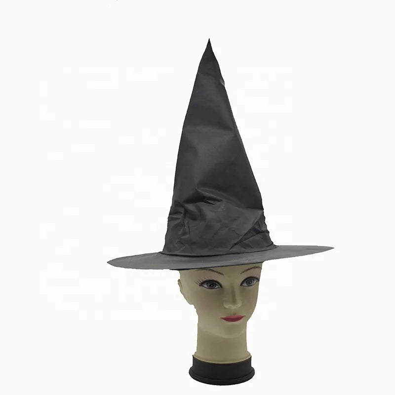 Halloween & Death Day Holiday Hat Party Black Oxford Fabric Wizard Hat Makeup Costume Props Witch Hat Halloween Costume Decoration