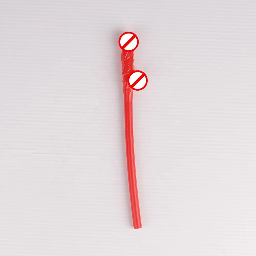 Bachelor Party 1 Wholesale Colorful Bachelor Party Rose Gold Drinking Penis Straw Various Colors 30cm Penis Shaped Girls Night Drinking Straw