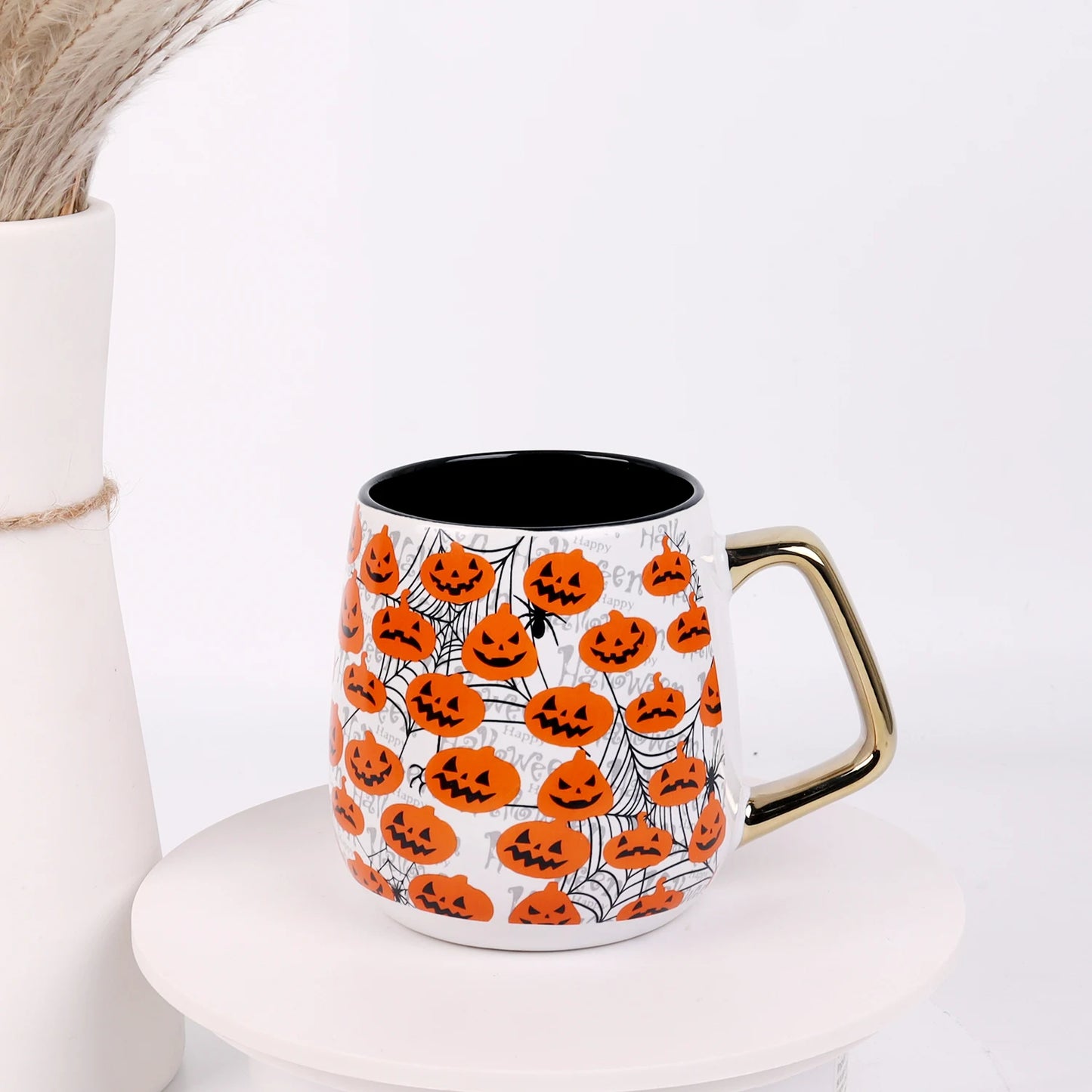 New coffee cup released white porcelain ceramic teacup Halloween sublimation milk coffee cup new custom sublimation cup
