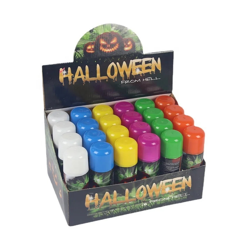 Halloween & Day of the Dead Halloween Party Decorations Colorful Nontoxic Silly Strings Spray Wedding Party Holiday Celebration