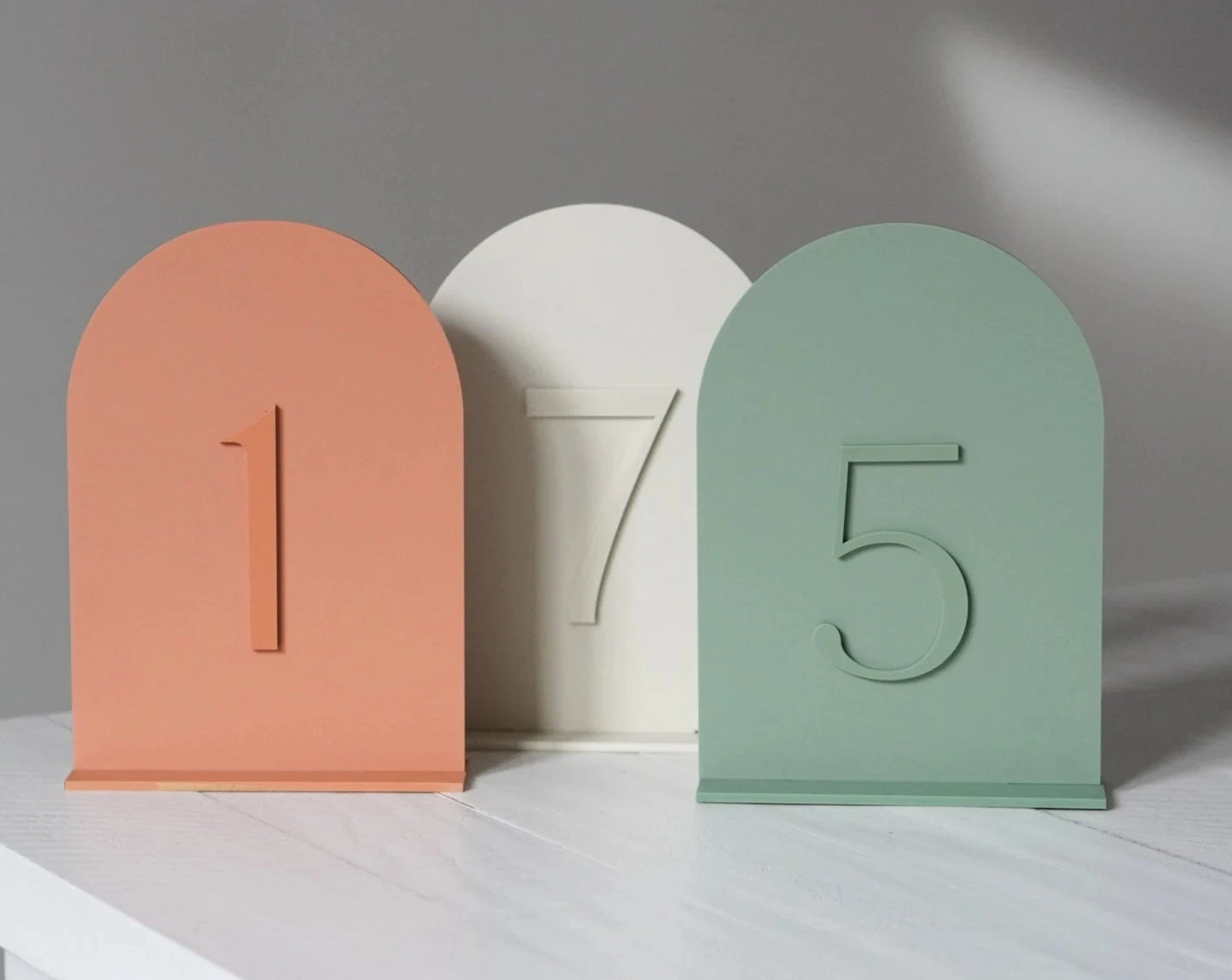 1 Wedding party, reflective acrylic wedding table number, monochrome wedding event decoration table setting logo sage green acrylic table number 