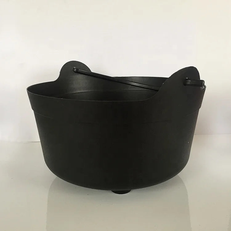Halloween & Day of the Dead Dutch Kettle Cauldron 14 Inch Black Plastic Cauldron Hall Dutch Kettle