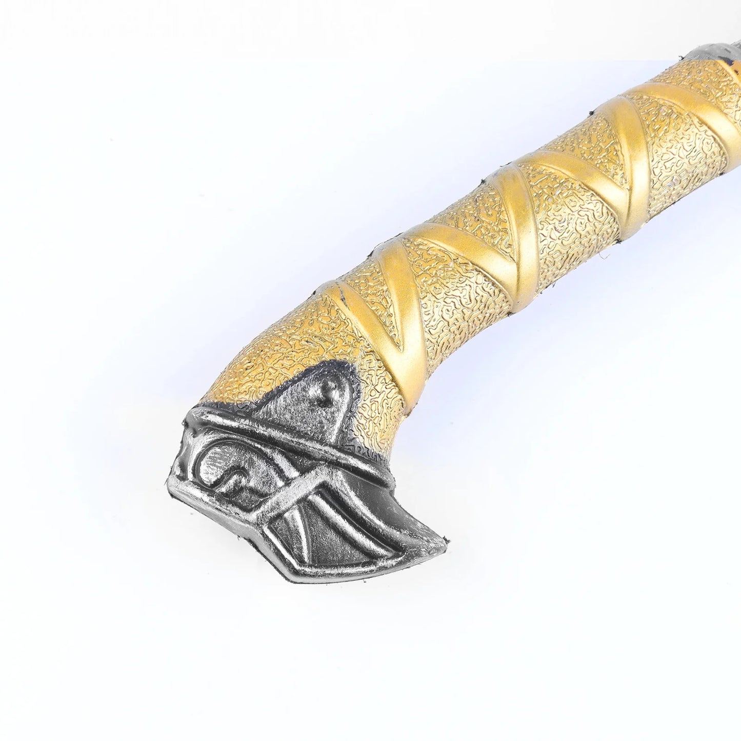 Halloween e Dia dos Mortos 52*23 cm Adereços de Halloween para brincadeiras de terror Machado sangrento Show Suprimentos para festa Machado medieval de plástico brilhante metálico de Halloween 