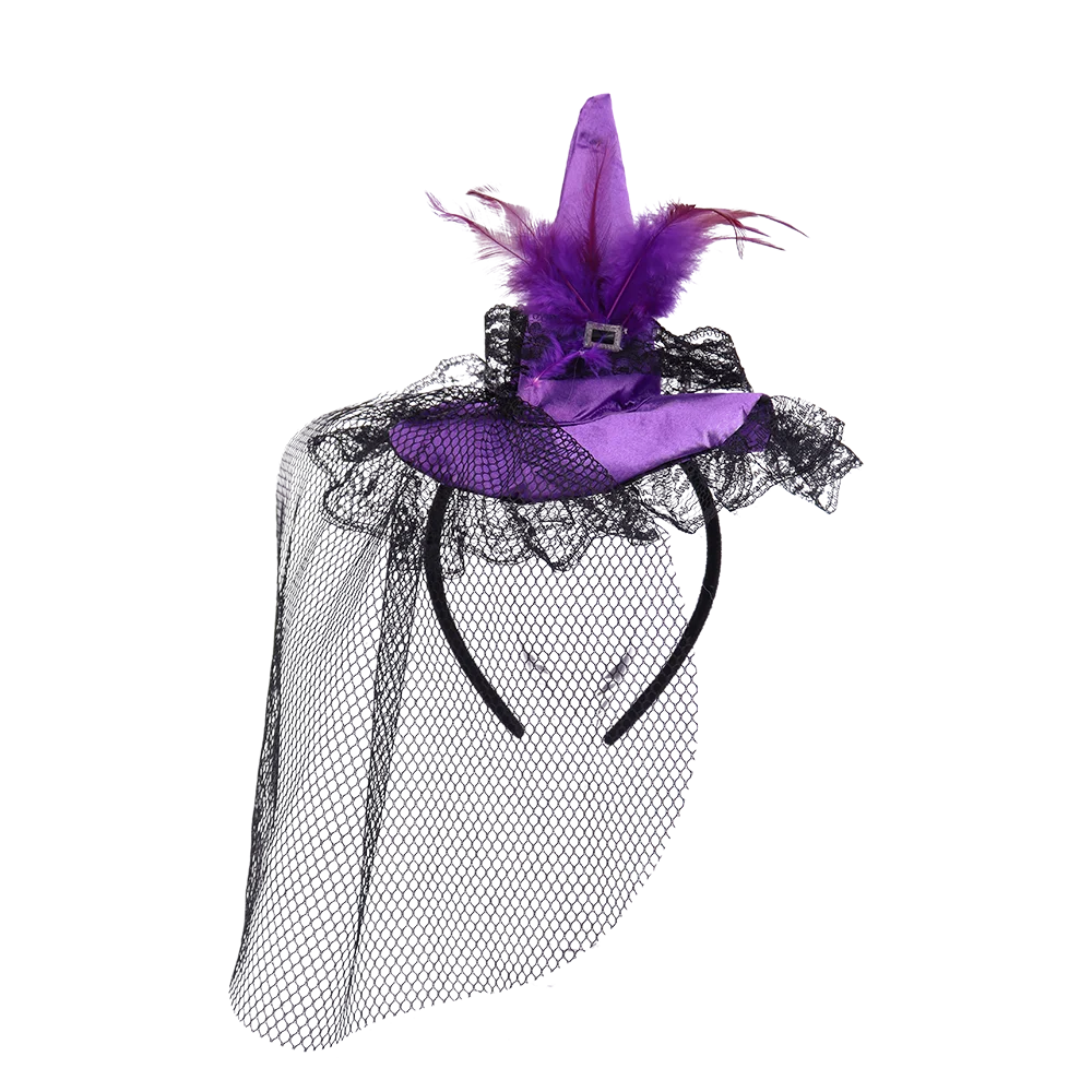 Halloween & Day of the Dead Witch Costume Headdress Witch Hat Halloween Costume Cosplay Party Witch Headdress