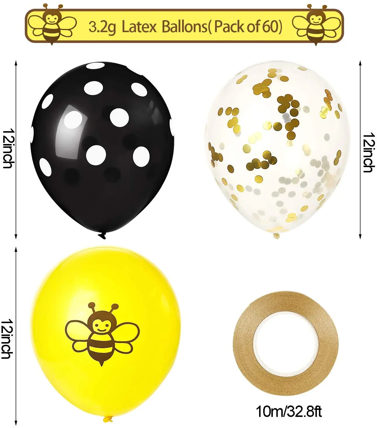 Birthday Party 2 Birthday Baby Shower Sex Reveal Party Honey Theme Supplies Golden Rain Curtain Bee Wreath Balloon Bee Day Birthday Party Kit