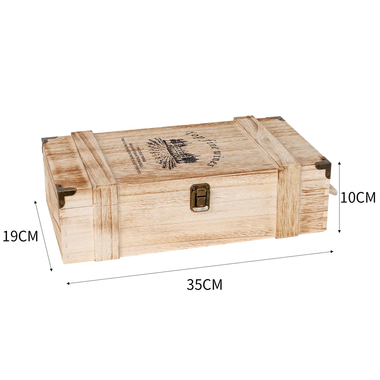 Retro wooden 2 red wine bottle boxes, carrier crates, storage unfinished wooden wine boxes, engraving personalized wooden wine boxes
