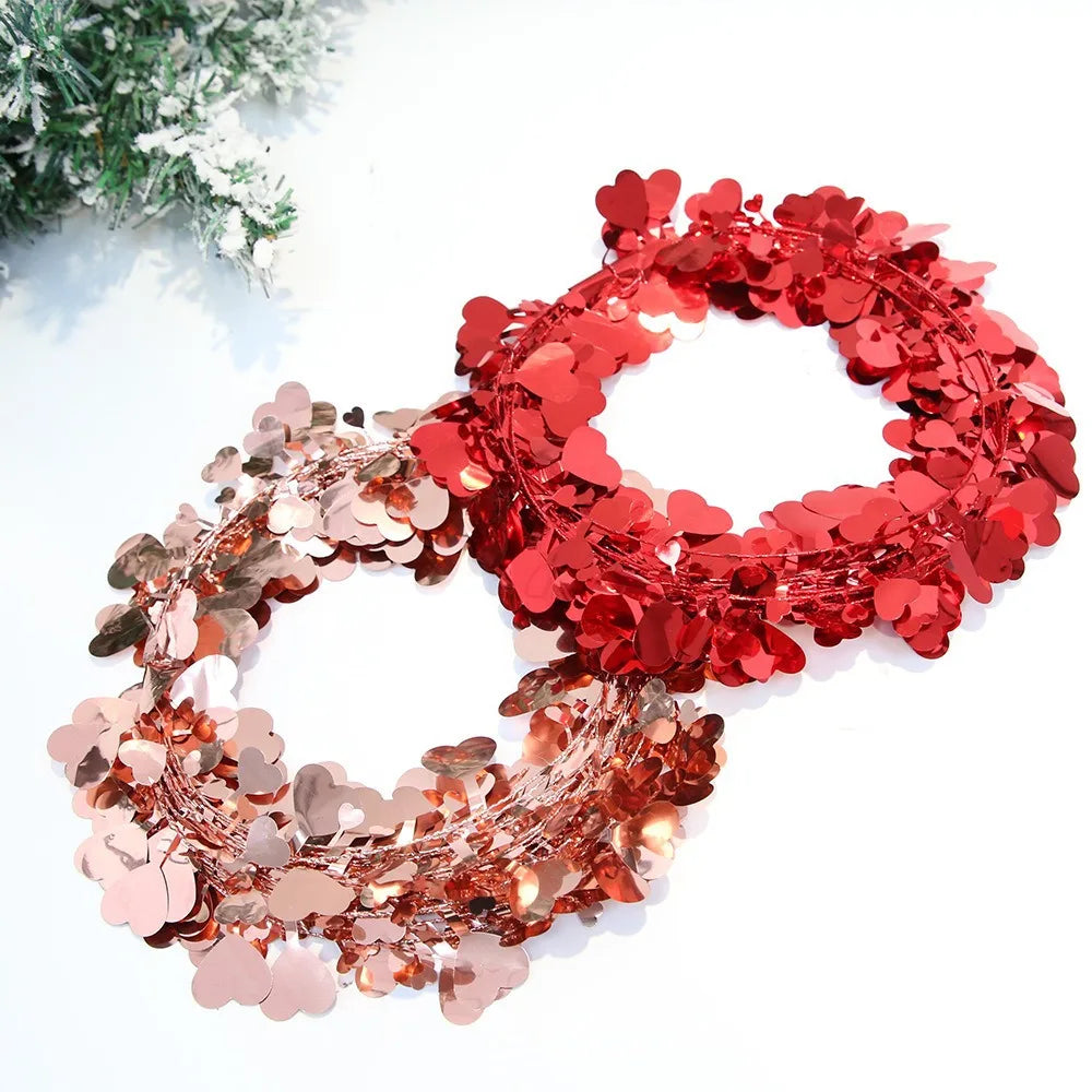 Wedding Party 0 Personalized Love Hanging Wreath Decoration Wedding Party Door Decoration Heart Wire Wreath