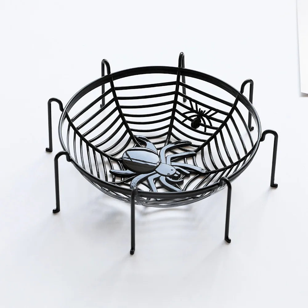 Halloween & Day of the Dead Storage Baskets Halloween Party Favors Plastic Hand Grab Candy Containers Spider Web Baskets Halloween Candy Rack Bowls
