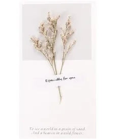 Wooden crafts, newly arrived dried flowers, wedding birthday, teachers' day, thanksgiving, mother's day greeting card, blessing, real flower card